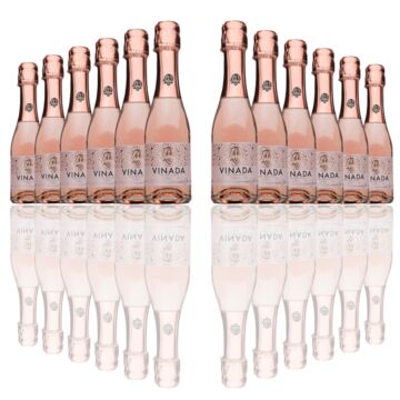 Vinada - Sparkling Rose Mini - Zero Alcohol -200 mL (12 Glass Bottles)