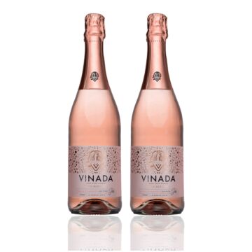 Vinada - Sparkling Rose - Zero Alcohol Wine - 750 mL (2 Glass Bottles)