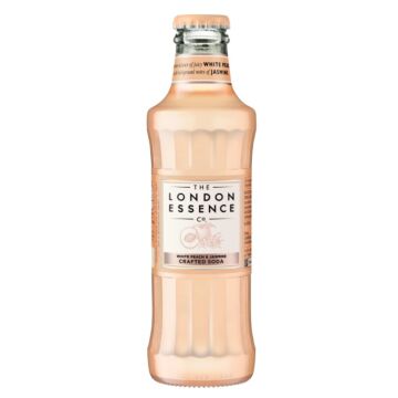London Essence Co. - White Peach and Jasmine Crafted Soda - 200 ml (12 Glass Bottles)