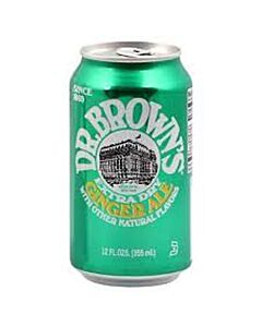 Dr. Browns - Extra Dry Ginger Ale - 12 oz (9 Cans)