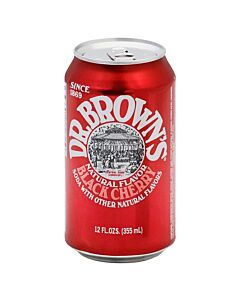 Dr. Browns - Black Cherry - 12 oz (24 Cans)