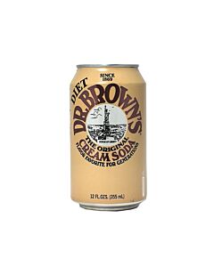 Dr. Browns - Diet Cream Soda - 12 oz (24 Cans)