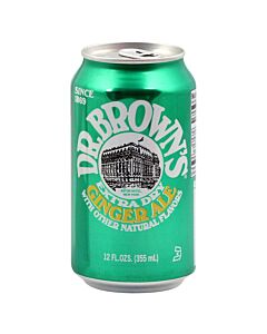 Dr. Browns - Extra Dry Ginger Ale - 12 oz (24 Cans)