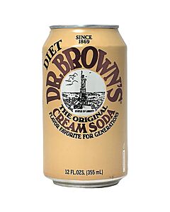 Dr. Browns - Diet Cream Soda - 12 oz (9 Cans)