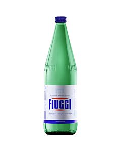 Fiuggi - Sparkling- Natural Mineral Water - 1 Liter (6 Glass Bottles)