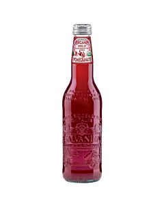 Galvanina - Organic Italian Soda Pomegranate - 12.8 oz (12 Glass Bottles)