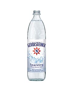 Gerolsteiner - Sparkling Natural Mineral Water - 750 ml (15 Glass Bottles)