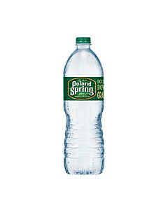 Poland Spring - Spring Water - 1 L (18 Plastic Bottles)