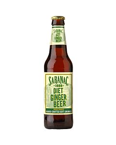 Saranac - Diet Ginger Beer - 12 oz (24 Glass Bottles)