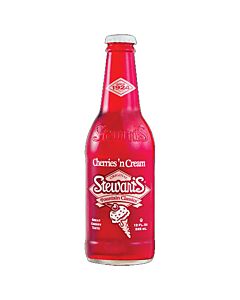 Stewart's - Cherries 'N Cream - 12 oz (24 Glass Bottles)
