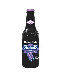 Stewart's - Grape - 12 oz (24 Glass Bottles)