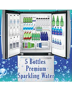 Top Shelf Water of the Month Club - Premium Sparkling Water (5 Glass Bottles) Plus Free Gift