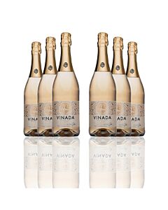 Vinada - Sparkling Gold - Zero Alcohol Wine - 750 mL (6 Glass Bottles)