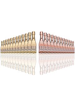 Vinada - Sparkling Gold and Rose Mini Variety Pack - Zero Alcohol - 200 mL (24 Glass Bottles)