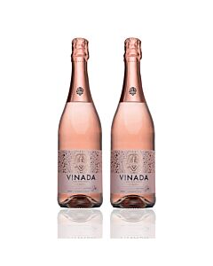Vinada - Sparkling Rose - Zero Alcohol Wine - 750 mL (2 Glass Bottles)