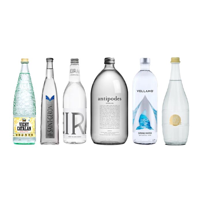 Amazing - Sparkling Water Variety Pack - 750 ml to 1 Liter (6 Glass Bottles)