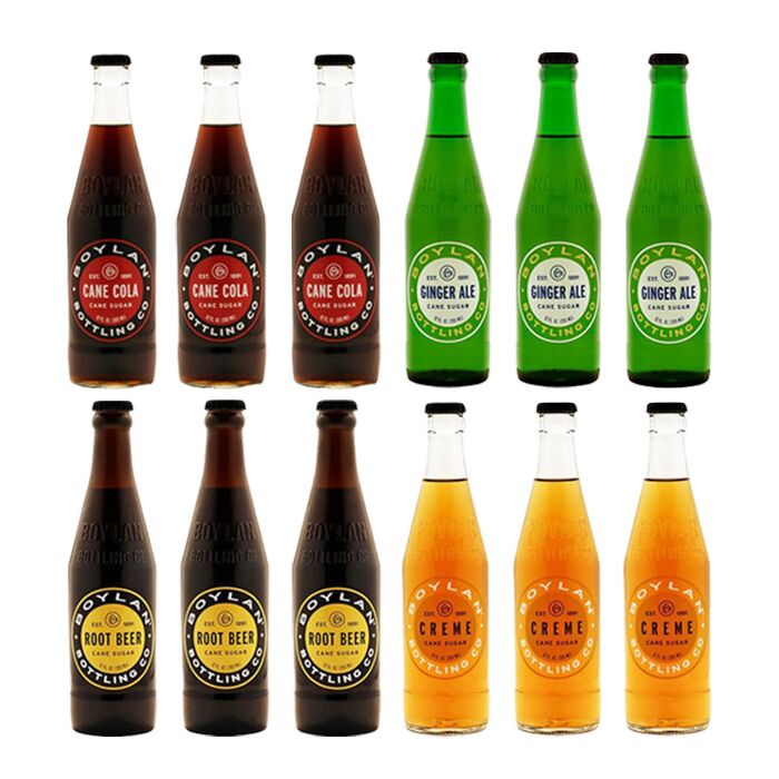 Boylan - Regular Soda Variety Pack - 12 oz (12 Glass Bottles)
