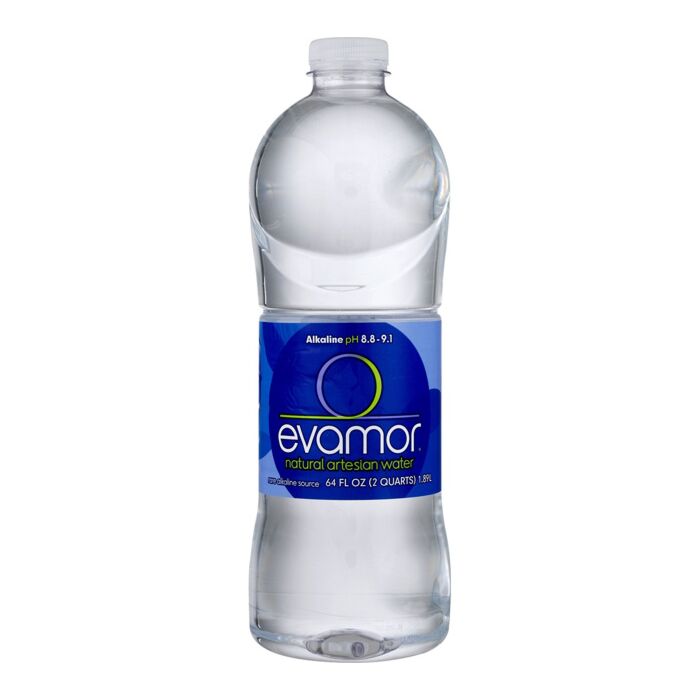 Evamor - Natural Artesian Spring Water - 64 oz (8 Plastic Bottles)