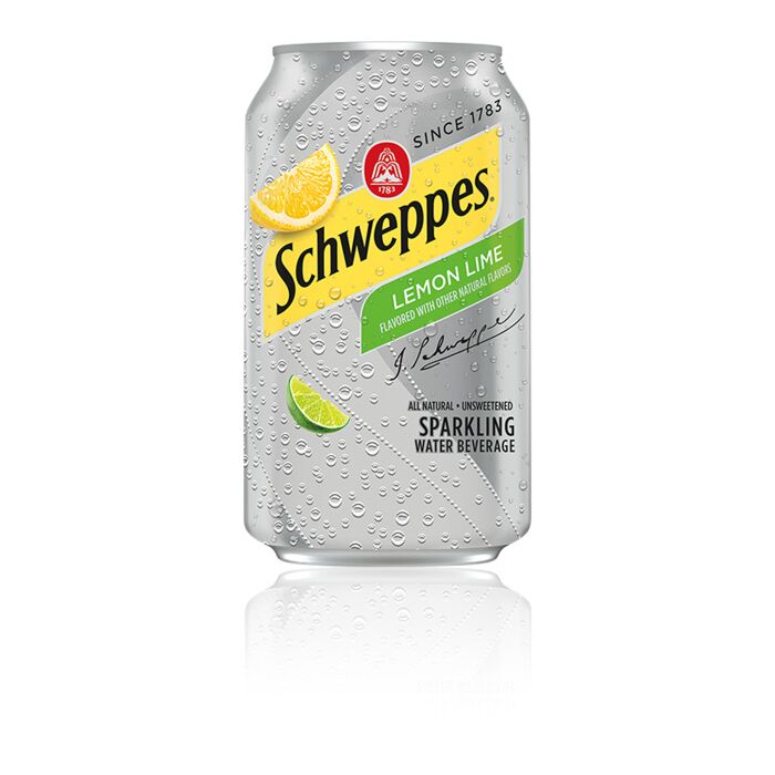 Schweppes Lemon Lime Sparkling Seltzer Water 12 oz Cans
