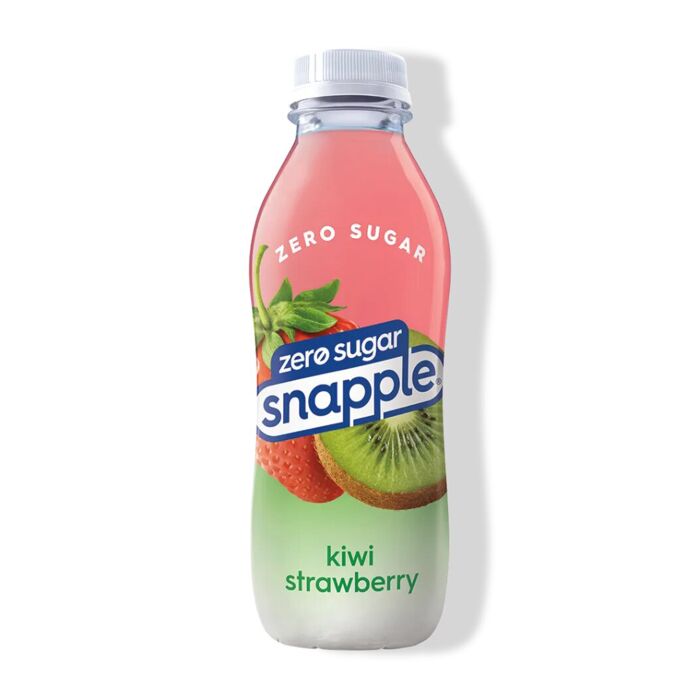 Snapple - Zero Sugar - Kiwi Strawberry - 16 oz (12 Plastic Bottles)