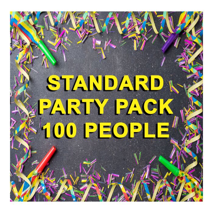 Standard Party Pack - 100 People (61 oz Per Person) - 8 oz - 12 oz (576 Units - 24 Cases)