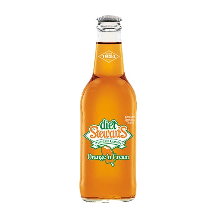 Stewart's - Diet Orange 'N Cream - 12 oz (24 Glass Bottles)