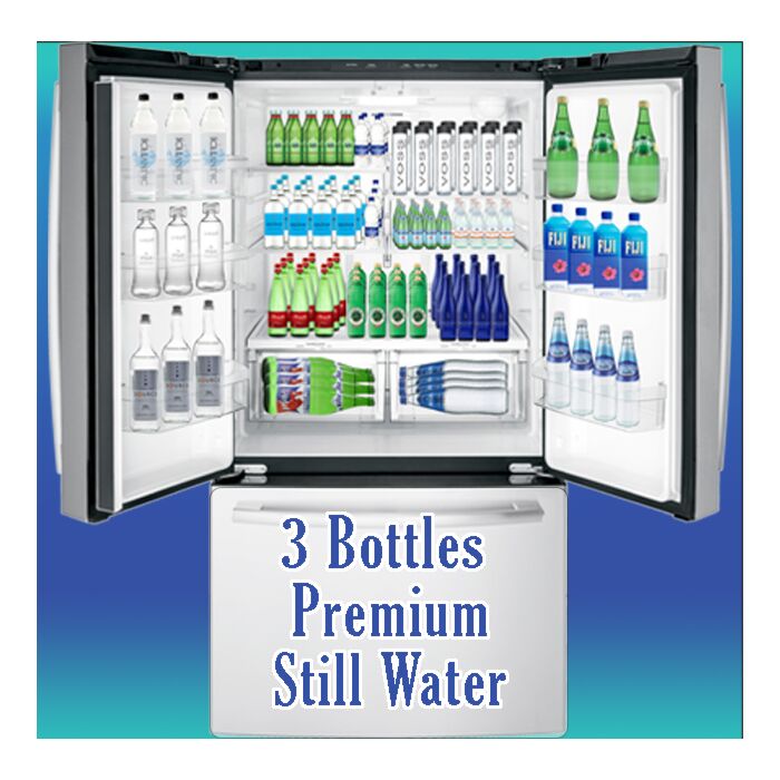 Top Shelf Water of the Month Club - Premium Still Water (3 Glass Bottles) Plus Free Gift