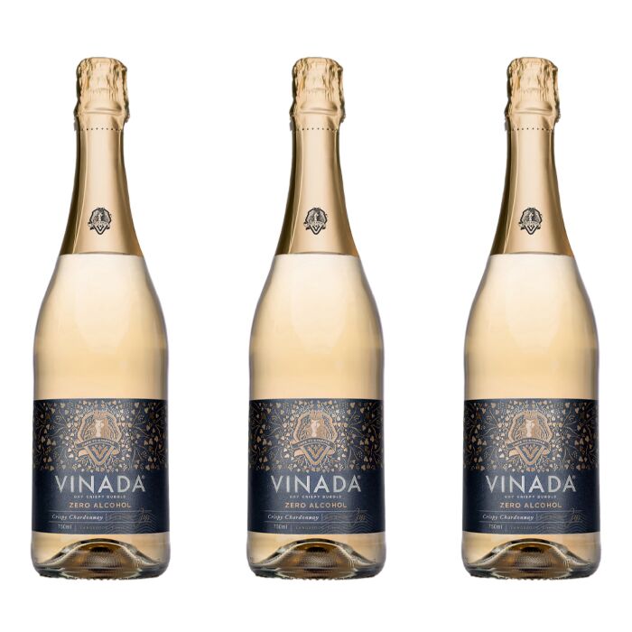 Vinada - Crispy Chardonnay (Zero Alcohol) - 750 ml (3 Glass Bottles)