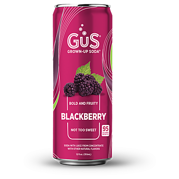 GUS Soda - Blackberry - 12 oz (12 Cans)