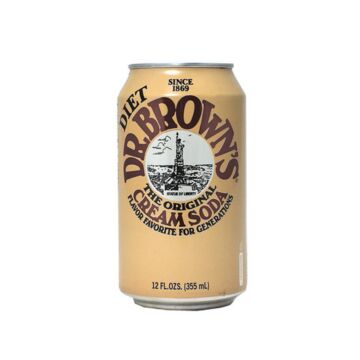 Dr. Browns - Diet Cream Soda - 12 oz (24 Cans)