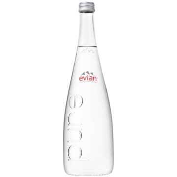 Evian - Spring Water - 750 ml (1 Glass Bottle)