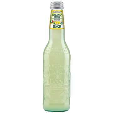Galvanina - Organic Italian Soda Lemon - 12 oz (12 Glass Bottles)