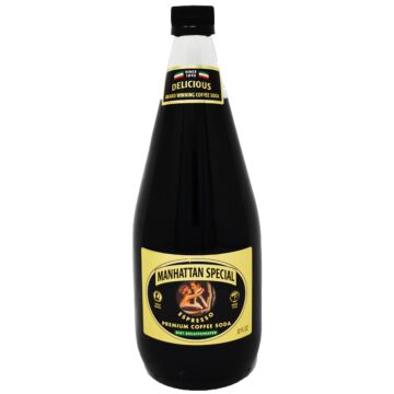 Manhattan Special - Diet Decaffeinated Premium Coffee Soda - 32 oz (12 Glass Bottles)