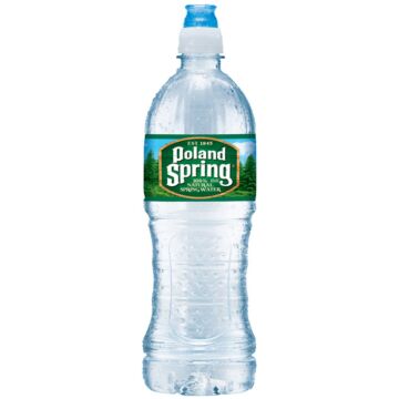 Poland Spring - Spring Water (Easy Open Stay Back Cap) - 700 ml (24 Plastic Bottles)