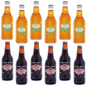 Stewart's - Diet Variety Pack - 12 oz (12 Glass Bottles)