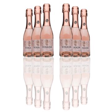 Vinada - Sparkling Rose Mini - Zero Alcohol - 200 mL (6 Glass Bottles)