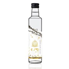aura sparkling natural gold mineral water, 330ml glass bottles