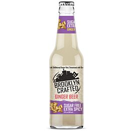 Brooklyn Crafted - Sugar Free Extra Spicy Ginger Beer - 12 oz (12 Glass Bottles)