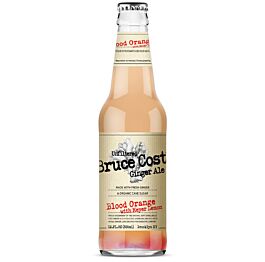Bruce Cost Ginger Ale - Blood Orange with Meyer Lemon - 12 oz (9 Glass Bottles)