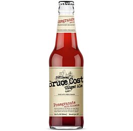 Bruce Cost Ginger Ale - Pomegranate with Hibiscus - 12 oz (12 Glass Bottles)