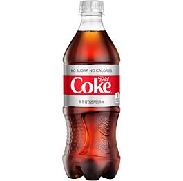 Coke - Diet - 20 oz (24 Plastic Bottles)
