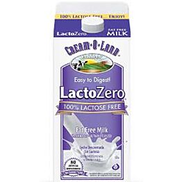 LactoZero 100% Lactose Fat Free (Skim) (Quart)