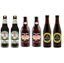 Diet Root Beer - Variety Pack - 12 oz (6 Glass Bottles)