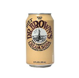 Dr. Browns - Diet Cream Soda - 12 oz (24 Cans)