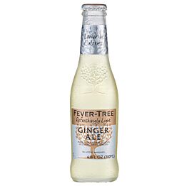 Fever Tree - Refreshingly Light - Ginger Ale - 6.8 oz (24 Glass Bottles)