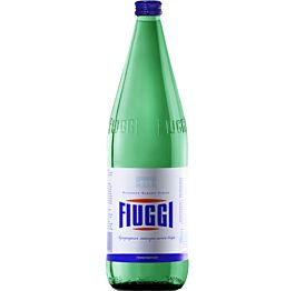 Fiuggi - Sparkling - Natural Mineral Water - 1 Liter (6 Glass Bottles)
