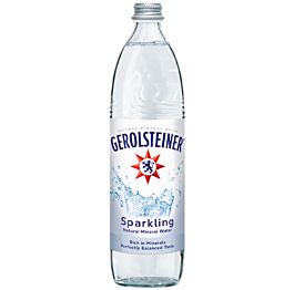 Gerolsteiner - Sparkling Natural Mineral Water - 750 ml (15 Glass Bottles)