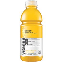 Vitamin Water - Energy - Tropical Citrus - 20 oz (12 Plastic Bottles)