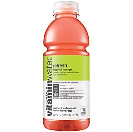 Vitamin Water - Refresh - Tropical Mango - 20 oz (12 Plastic Bottles)