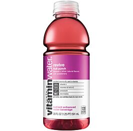 Vitamin Water - Revive - Fruit Punch - 20 oz (12 Plastic Bottles)